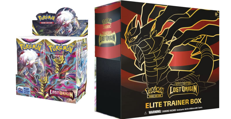 Pokemon Sword & Shield Lost Origin Booster Box + Elite Trainer Box Combo Bundle
