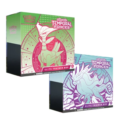 Pokemon TCG Temporal Forces Elite Trainer Box Bundle of 2 (Iron Leaves & Walking Wake)