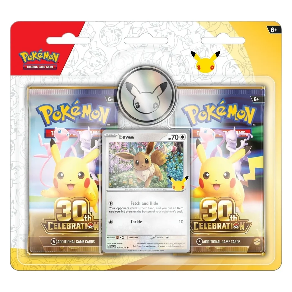 30th Celebration Eevee Blister Pack X4 - Image 2