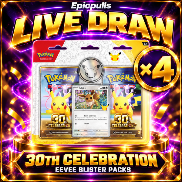 30th Celebration Eevee Blister Pack X4