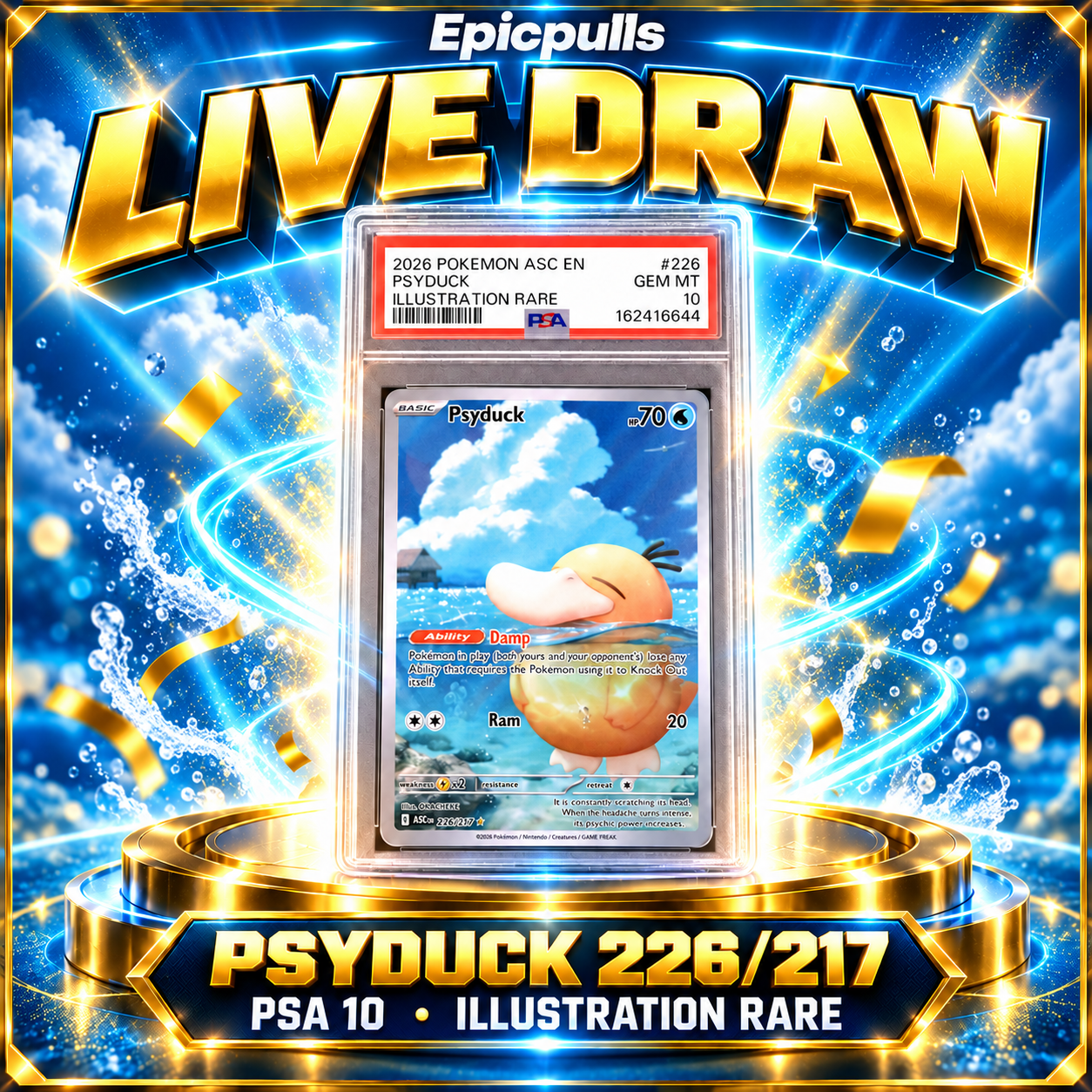 Psyduck 226/217 PSA 10 Ascended Heroes